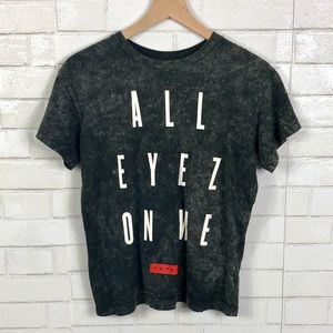 🍂Tupac All Eyes On Me Bleached Graphic Band Tee